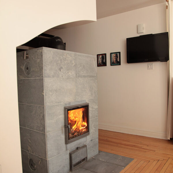 Foyer de masse Tulikivi - Projet Joseph Piuze - 2